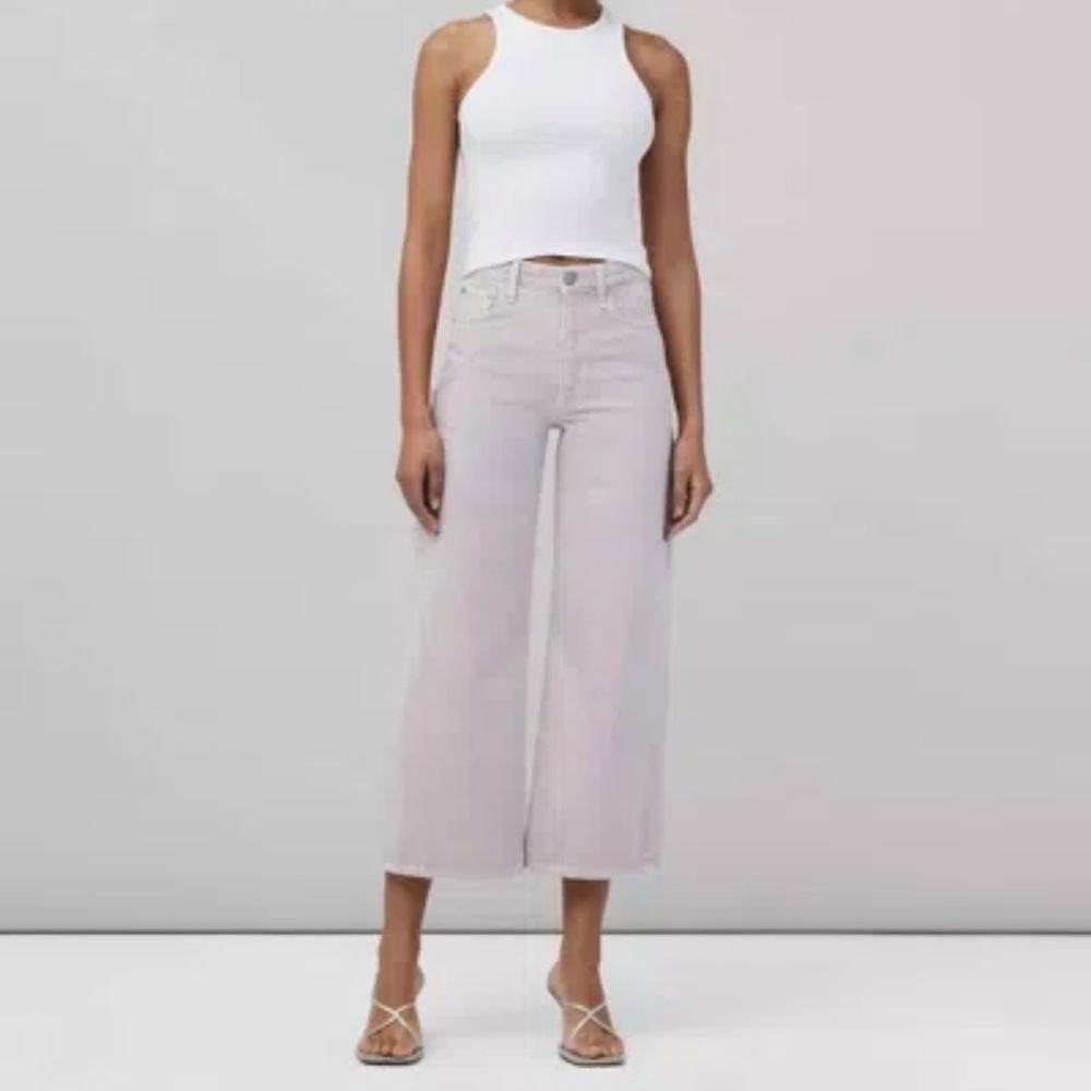 Rag And Bone 28 Andi High Rise In Lavender Ankle Jeans Wide Leg Anthropologie
